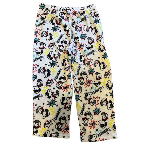 PEANUTS Snoopy MASKED CRUSADER 2X Unisex Clomp Bam Pow Pajama PJ Lounge Pants - Picture 2 of 7